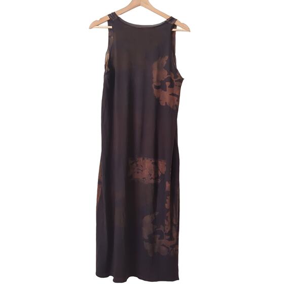 ma+ch Marika Charles Womens Dress 2 Medium Hand Dyed Silk Supima Ethereal Artsy - Picture 2 of 8
